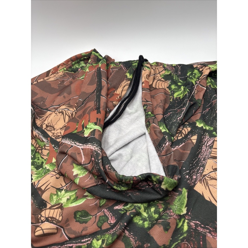 Men's Size XL Licensed Childs Play Chucky Good Guys Camouflage Hoodie‎ NWT - Picture 13 of 14